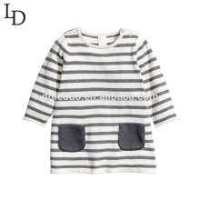 Comfortable autumn long sleeve striped kids cotton children t shirt